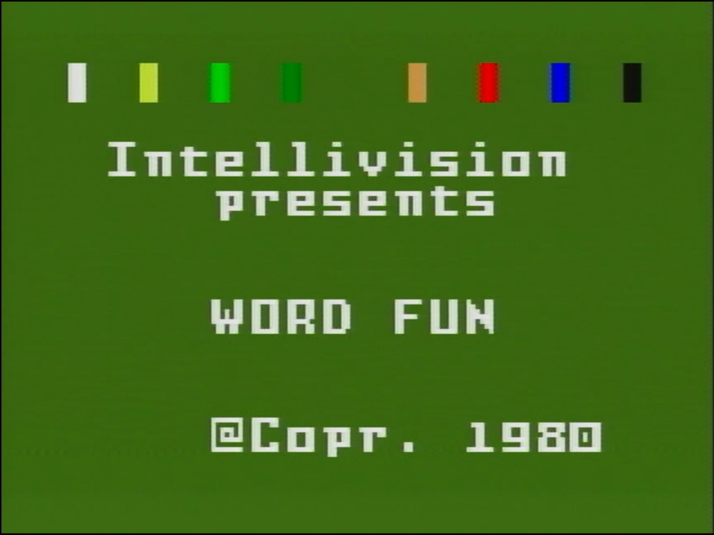 Title Screen of The Electric Company Word Fun for Intellivision